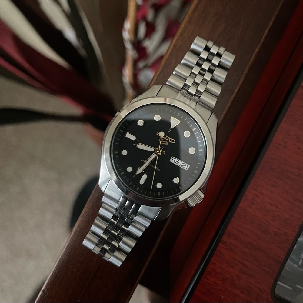 Seiko SRPE57 on Jubilee Bracelet